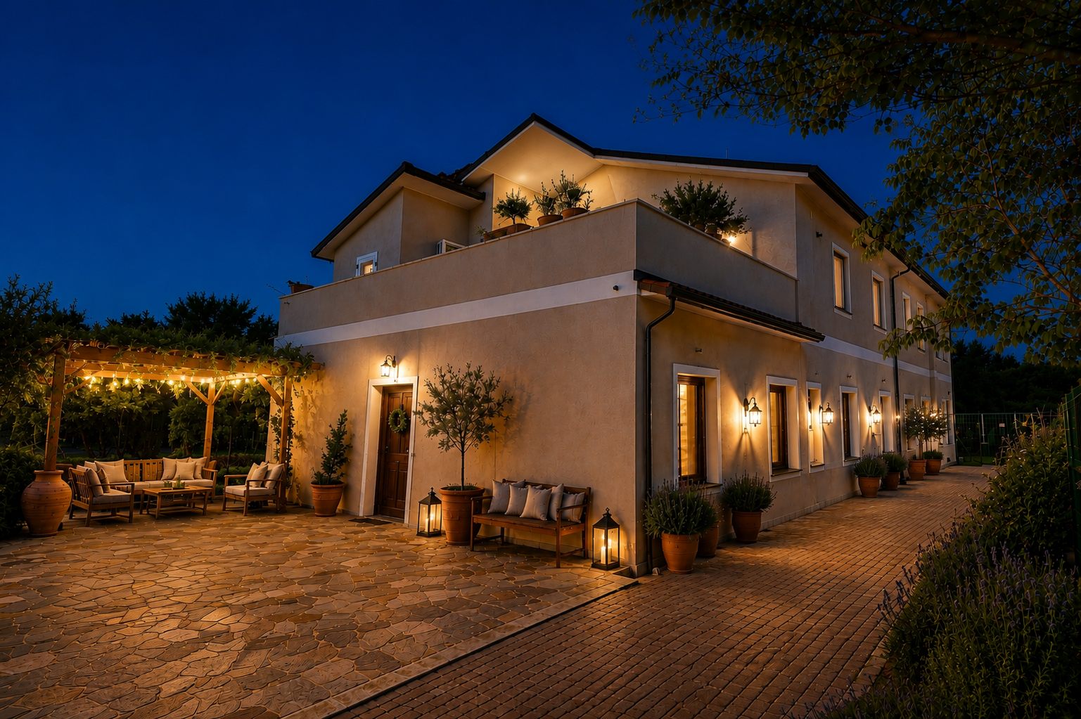 Abend in der Tenuta Alba sul Garda